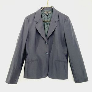 Anne Klein Black Long Sleeve 2 Buttons Blazer 5122